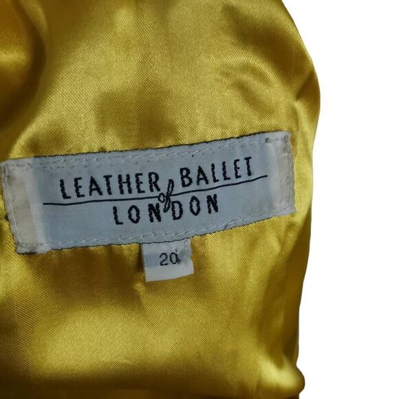 Vintage Leather Ballet of London Two-Tone Leather Jacket | Tag Size 20 - Picture 6 of 6